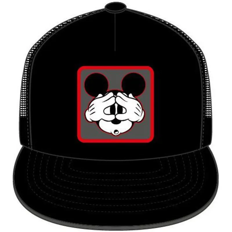 Casquette Trucker Plate Noire Mickey Mouse Casf Mo Disney Capslab