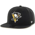 mutzen-flach-schwarz-snapback-der-pittsburgh-penguins-nhl-von-47-brand