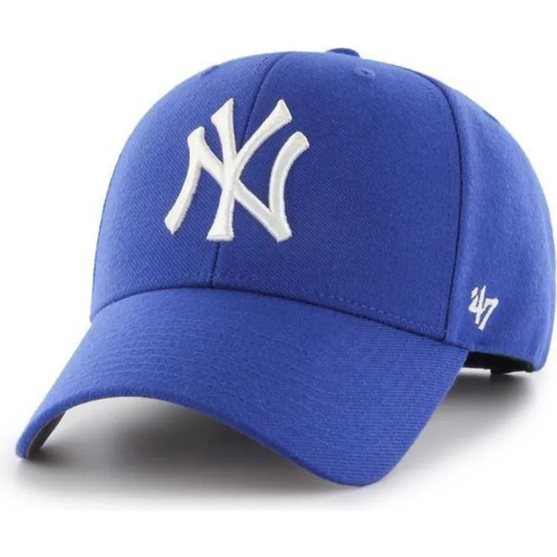 blaue-gebogene-snapback-kappe-der-new-york-yankees-mlb-mvp-von-47-brand blaue-gebogene-snapback-kappe-der-new-york-yankees-mlb-mvp-von-47-brand