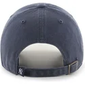graue-denim-curved-cap-der-new-york-yankees-mlb-clean-up-von-47-brand