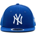 mutzen-flach-blau-angepasst-fur-kinder-59fifty-essential-der-new-york-yankees-mlb-von-new-era