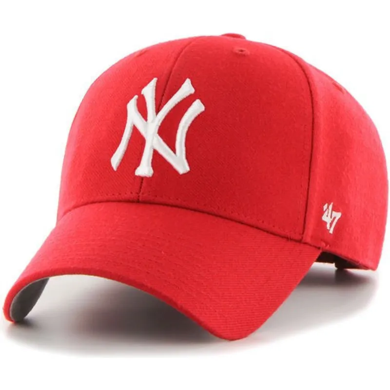 rote-gebogene-kappe-new-york-yankees-mlb-mvp-von-47-brand rote-gebogene-kappe-new-york-yankees-mlb-mvp-von-47-brand