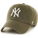 mutzen-gebogen-braun-verstellbares-band-der-new-york-yankees-mlb-von-47-brand