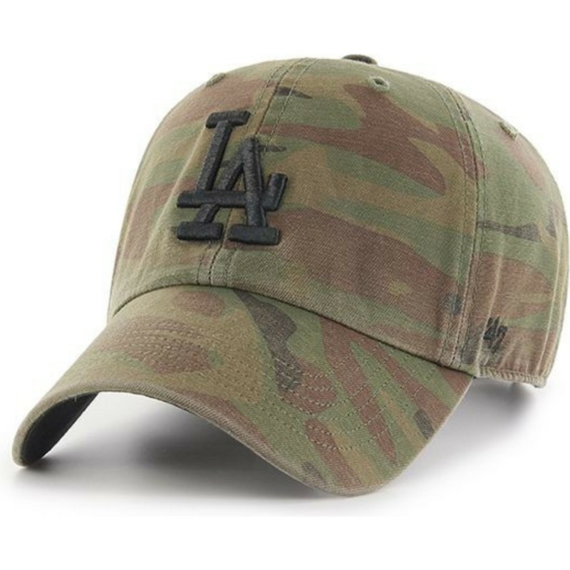 47-brand-curved-brim-black-logo-los-angeles-dodgers-mlb-regiment-clean-up-camouflage-cap