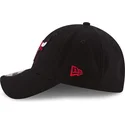 schwarze-verstellbare-gebogene-kappe-9forty-the-league-der-chicago-bulls-nba-von-new-era