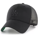 47-brand-black-logo-los-angeles-dodgers-mlb-mvp-branson-black-trucker-hat