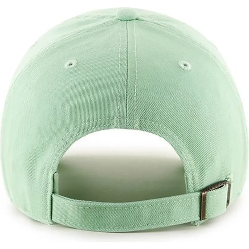 hellgrune-gebogene-kappe-new-york-yankees-mlb-clean-up-von-47-brand