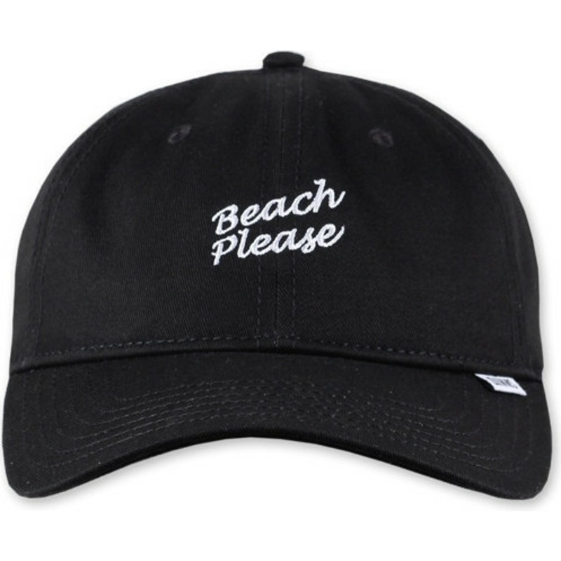 djinns-curved-brim-texting-beach-please-black-adjustable-cap