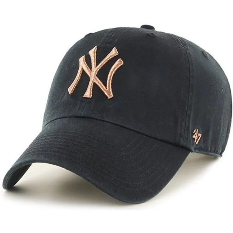 mutzen-gebogen-schwarz-verstellbares-band-bronce-der-new-york-yankees-mlb-von-47-brand