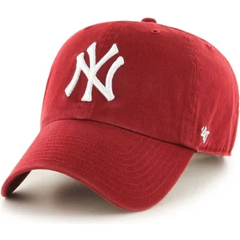 Mützen gebogen rot verstellbares band der New York Yankees MLB von 47 Brand