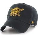 47-brand-curved-brim-pirate-logo-pittsburgh-pirates-mlb-clean-up-black-cap