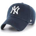 mutzen-gebogen-marineblau-verstellbares-band-der-new-york-yankees-mlb-von-47-brand