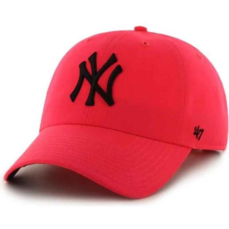 mutzen-gebogen-rosa-verstellbares-band-der-new-york-yankees-mlb-von-47-brand mutzen-gebogen-rosa-verstellbares-band-der-new-york-yankees-mlb-von-47-brand