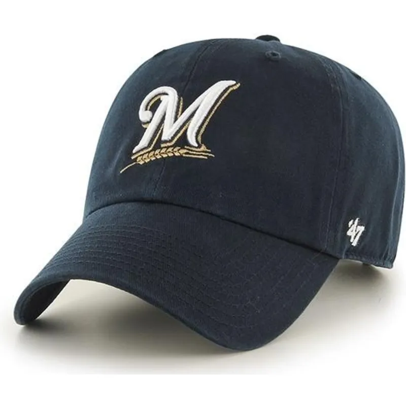 mutzen-gebogen-marineblau-verstellbares-band-der-milwaukee-brewers-mlb-von-47-brand
