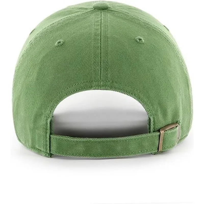 grune-farnfarbene-gebogene-kappe-von-new-york-yankees-mlb-clean-up-von-47-brand