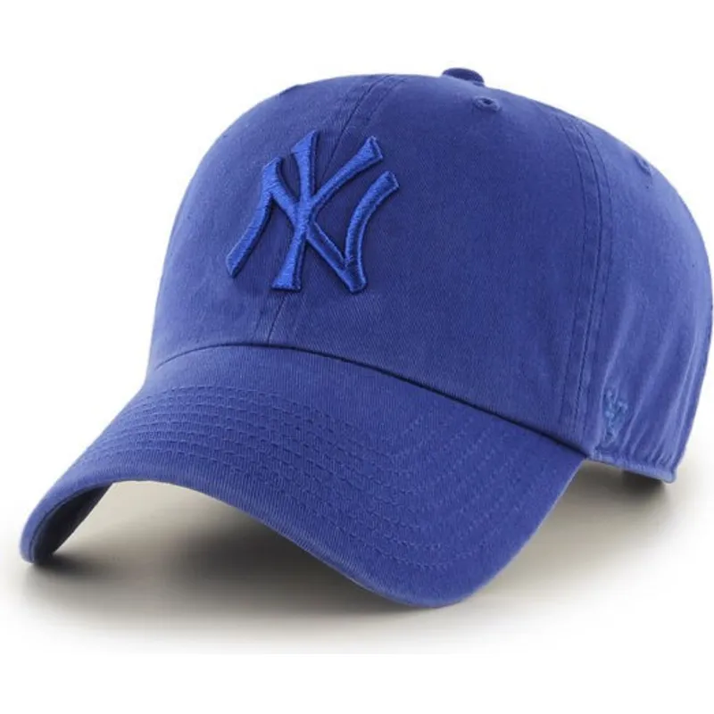 mutzen-gebogen-blau-verstellbares-band-brillante-der-new-york-yankees-mlb-von-47-brand