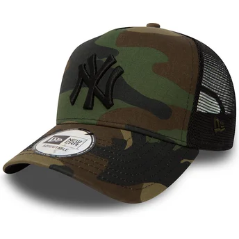 Mützen gebogen tarnung snapback Clean A Frame der New York Yankees MLB von New Era
