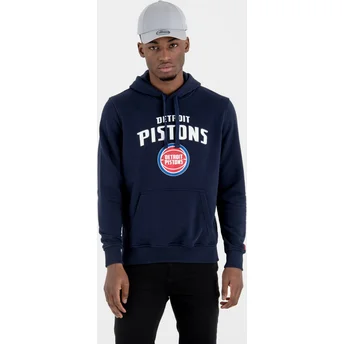 Sweat à capuche bleu marine Pullover Hoody Detroit Pistons NBA New Era