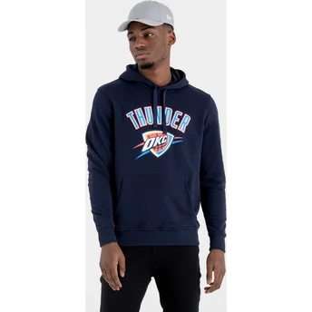Sweat à capuche bleu marine Pullover Hoody Oklahoma City Thunder NBA New Era