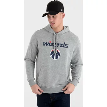 New Era Washington Wizards NBA Grey Pullover Hoody Sweatshirt