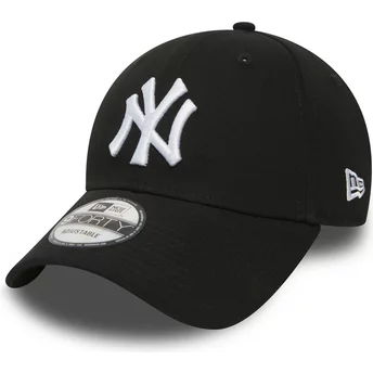 Casquette courbée noire ajustable 9FORTY Essential New York Yankees MLB New Era