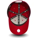 rote-verstellbare-curved-cap-9forty-essential-der-new-york-yankees-mlb-von-new-era