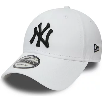 New Era Curved Brim 9FORTY Essential New York Yankees MLB White Adjustable Cap