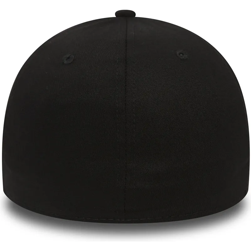 schwarze-gebogene-kappe-mit-schwarzem-logo-39thirty-essential-der-los-angeles-dodgers-mlb-von-new-era