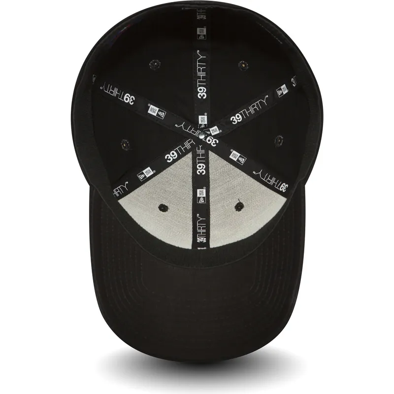 schwarze-gebogene-kappe-mit-schwarzem-logo-39thirty-essential-der-los-angeles-dodgers-mlb-von-new-era