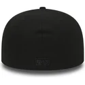 schwarze-enganliegende-flat-cap-59fifty-black-on-black-der-new-york-yankees-mlb-von-new-era