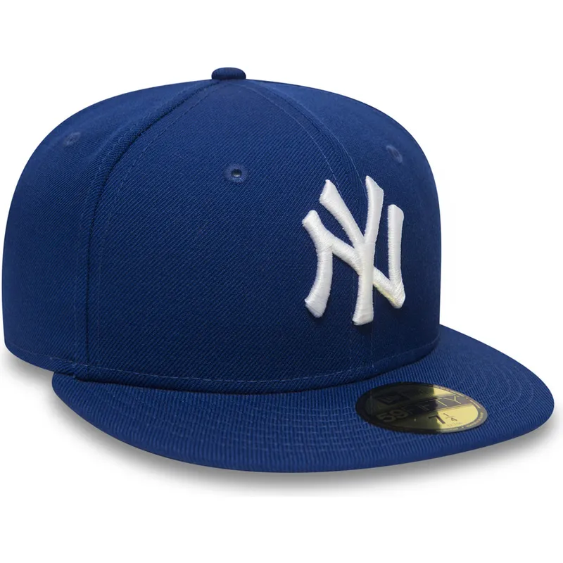 mutzen-flach-blau-angepasst-59fifty-essential-der-new-york-yankees-mlb-von-new-era