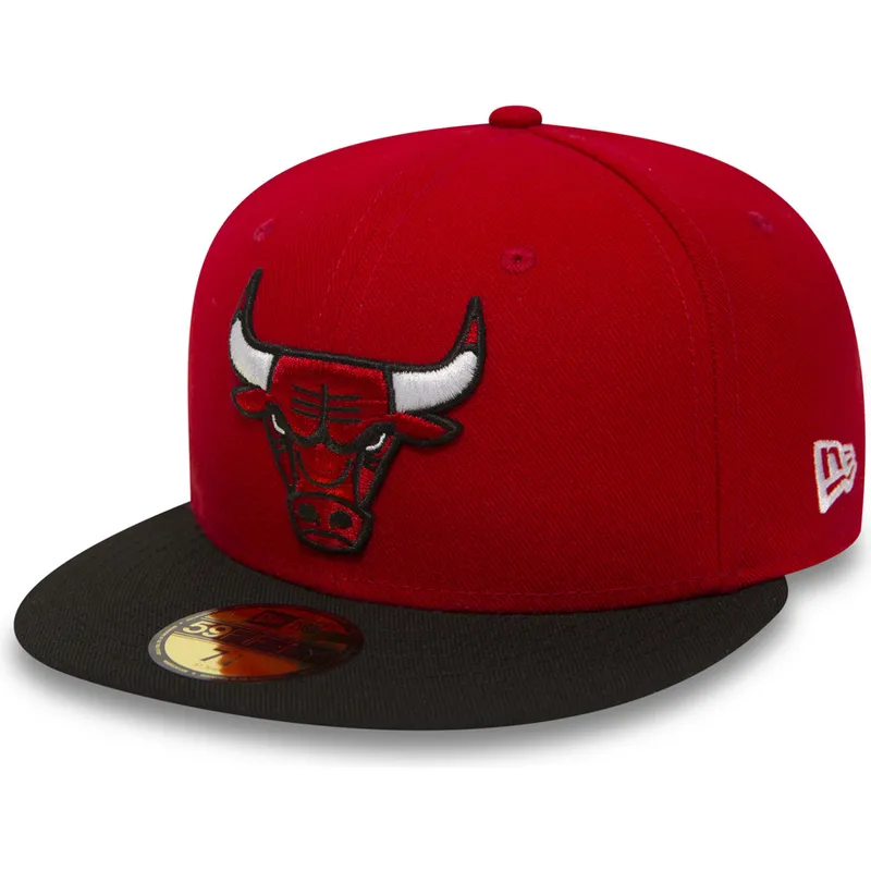 rote-anliegende-59fifty-essential-flat-cap-der-chicago-bulls-nba-von-new-era rote-anliegende-59fifty-essential-flat-cap-der-chicago-bulls-nba-von-new-era
