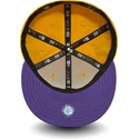 gelbe-enganliegende-59fifty-essential-flatcap-der-los-angeles-lakers-nba-von-new-era