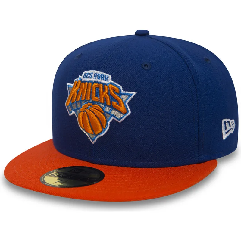 flache-blaue-angepasste-59fifty-essential-kappe-der-new-york-knicks-nba-von-new-era flache-blaue-angepasste-59fifty-essential-kappe-der-new-york-knicks-nba-von-new-era
