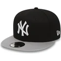 mutzen-flach-schwarz-snapback-ajustable-9fifty-cotton-block-der-new-york-yankees-mlb-von-new-era