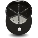 schwarze-verstellbare-9fifty-flatcap-white-on-black-der-new-york-yankees-mlb-von-new-era