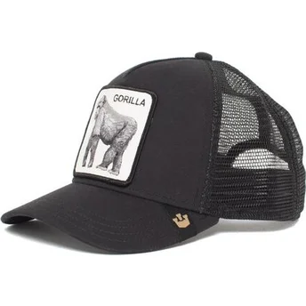 schwarze-trucker-kappe-gorilla-king-of-the-jungle-von-goorin-bros