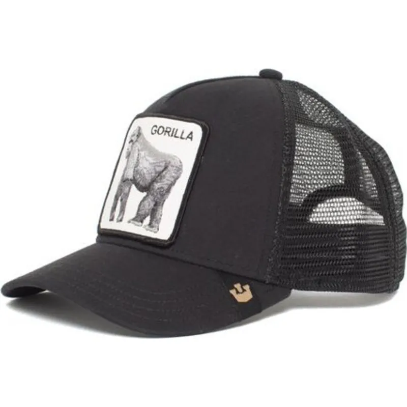 schwarze-trucker-kappe-gorilla-king-of-the-jungle-von-goorin-bros