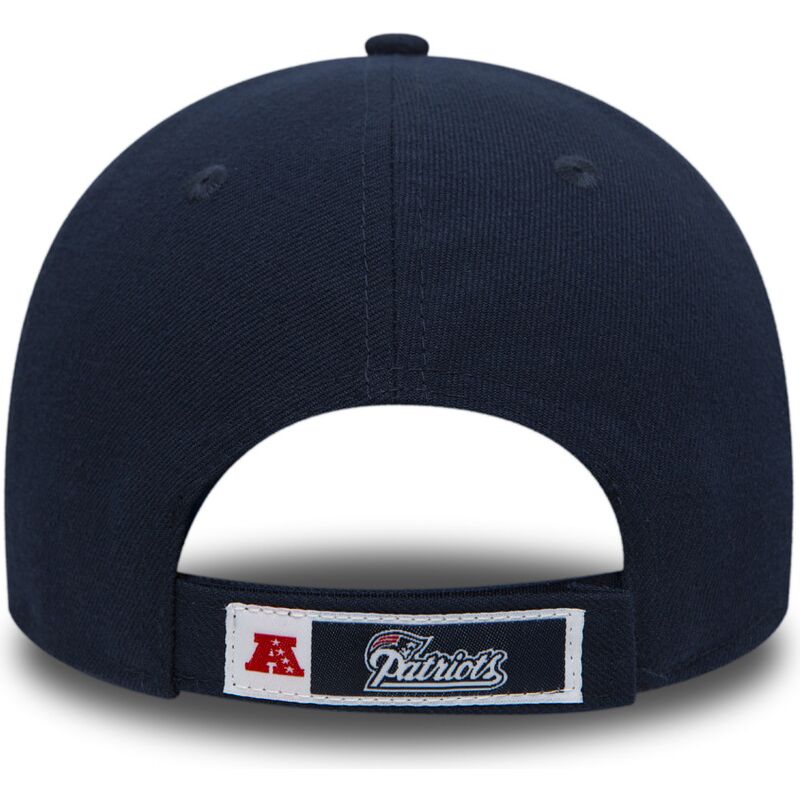 marineblaue-verstellbare-curved-cap-9forty-the-league-der-new-england-patriots-nfl-von-new-era