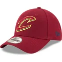mutzen-gebogen-rot-verstellbares-band-9forty-the-league-der-cleveland-cavaliers-nba-von-new-era