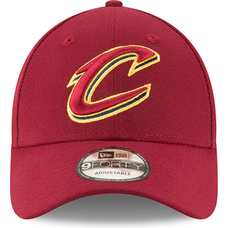 mutzen-gebogen-rot-verstellbares-band-9forty-the-league-der-cleveland-cavaliers-nba-von-new-era