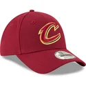 mutzen-gebogen-rot-verstellbares-band-9forty-the-league-der-cleveland-cavaliers-nba-von-new-era