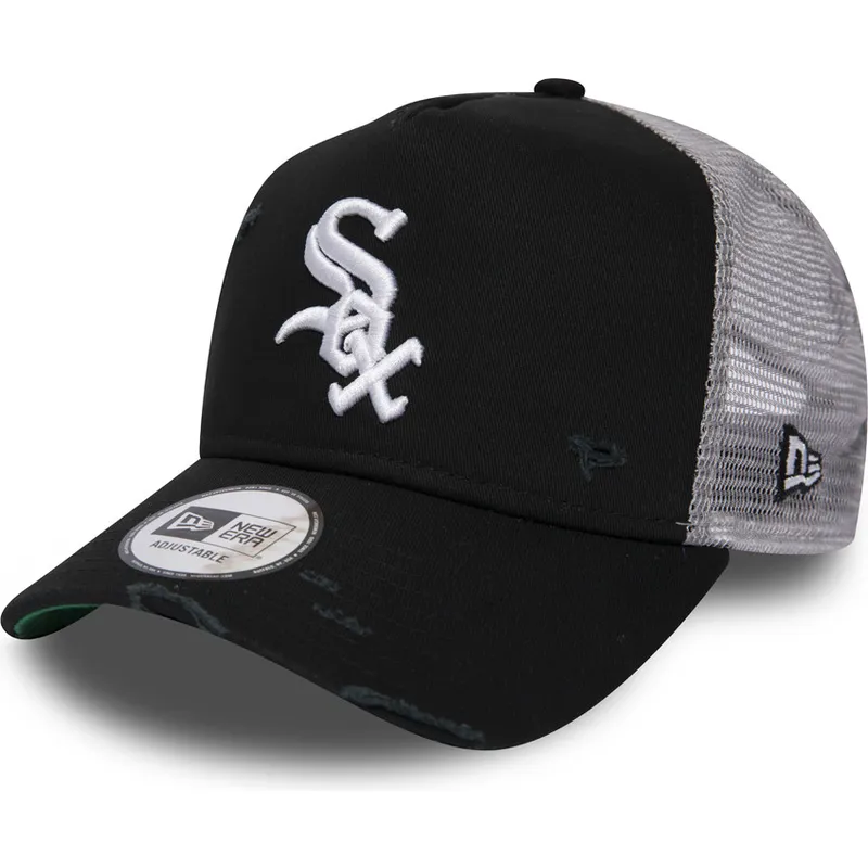 mutzen-gebogen-schwarz-snapback-distressed-a-frame-der-chicago-white-sox-mlb-von-new-era mutzen-gebogen-schwarz-snapback-distressed-a-frame-der-chicago-white-sox-mlb-von-new-era