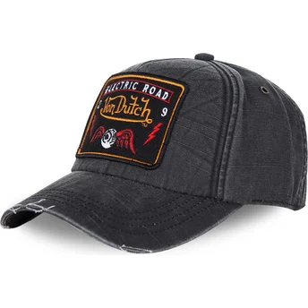 Von Dutch Curved Brim JACK11 Grey Adjustable Cap