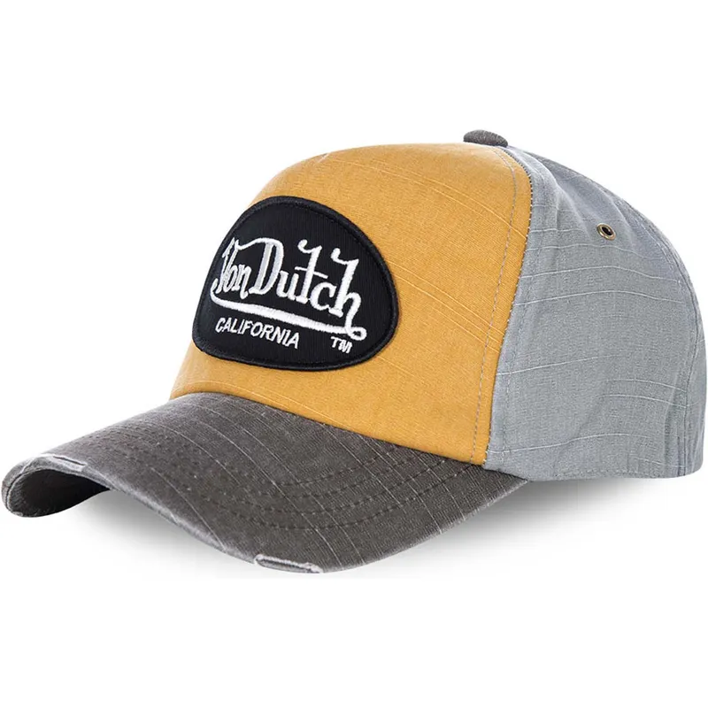 gelbe-und-graue-verstellbare-curved-cap-jackgog-von-von-dutch gelbe-und-graue-verstellbare-curved-cap-jackgog-von-von-dutch