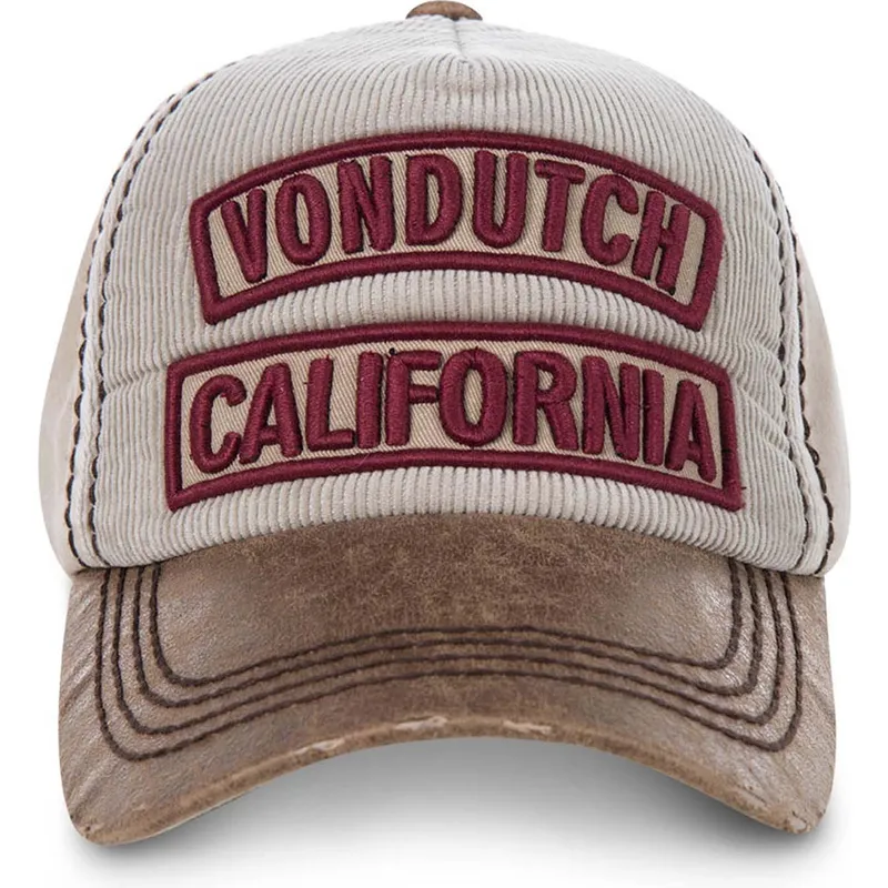 mutzen-gebogen-beige-verstellbares-band-von-von-dutch mutzen-gebogen-beige-verstellbares-band-von-von-dutch