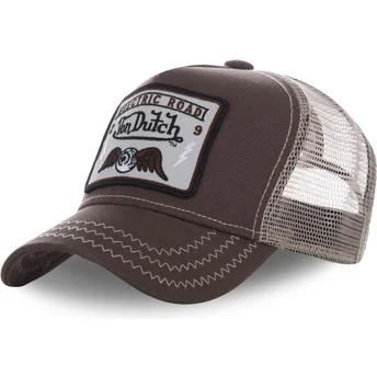 Mützen gebogen braun snapback SQUARE2B von Von Dutch