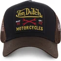 casquette-trucker-noire-et-marron-square10-von-dutch