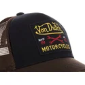 casquette-trucker-noire-et-marron-square10-von-dutch