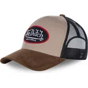 trucker-kappe-beige-suede-von-von-dutch